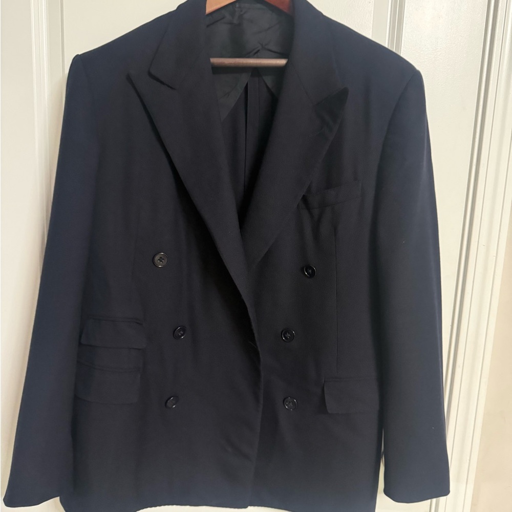 PURPLE LABEL Ralph Lauren “2 piece” Double-Breasted Navy. JACKET AND PANTS
